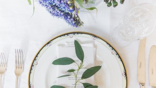Place setting with menu